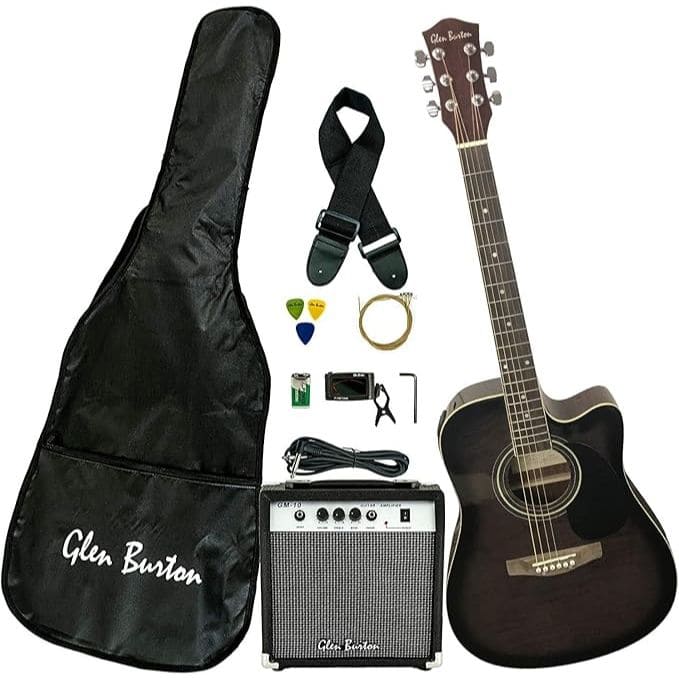Glen Burton GA204BCO-BK Acoustic Electric Guitar